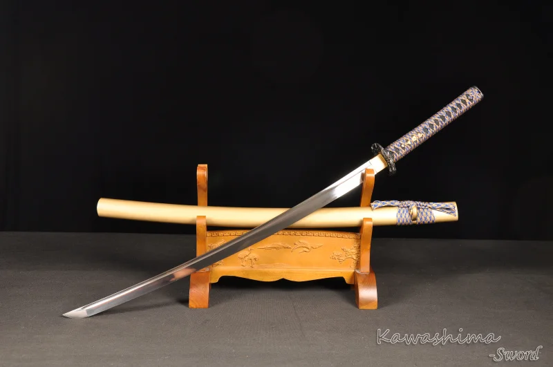 Японский меч Dojo обучение Катана Полный Тан лезвие с светильник вес Цуба В Форме Дракона Полный Тан острота Золото дерево ножны