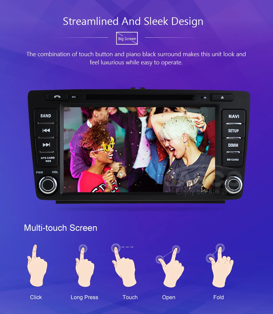 Best Android 9.0 Car DVD Stereo Player GPS Multimedia For Skoda Octavia 2 Octavia A5  Auto Radio RDS GPS Glonass Navigation 3