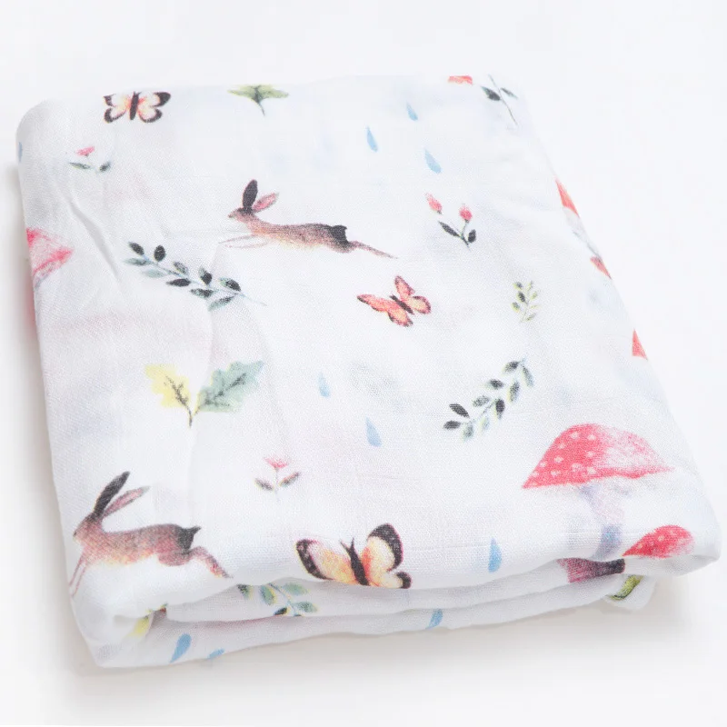 Стиль Прямая поставка на заказ детские одеяла для новорожденных муслиновые пеленки детские Банные полотенца Infantil деформация детские постельные принадлежности - Цвет: Deer spend