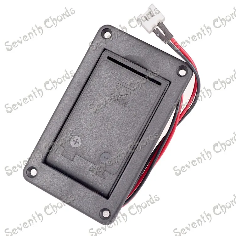 9V positive pickup guitar battery box electric bass battery compartment with contact sheet 2