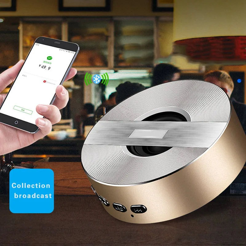 Мини беспроводной Bluetooth динамик мобильный телефон мини аудио автомобильный сабвуфер динамик GDeals