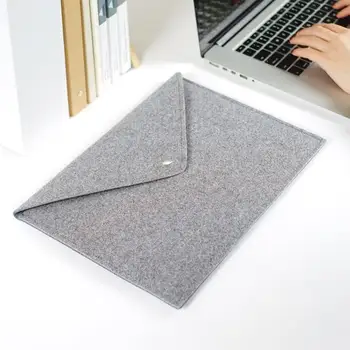 

Harphia Chemical Felt File Folder Briefcase Document Bag Durable Folders Grey Envelop Bag School Office Supplies