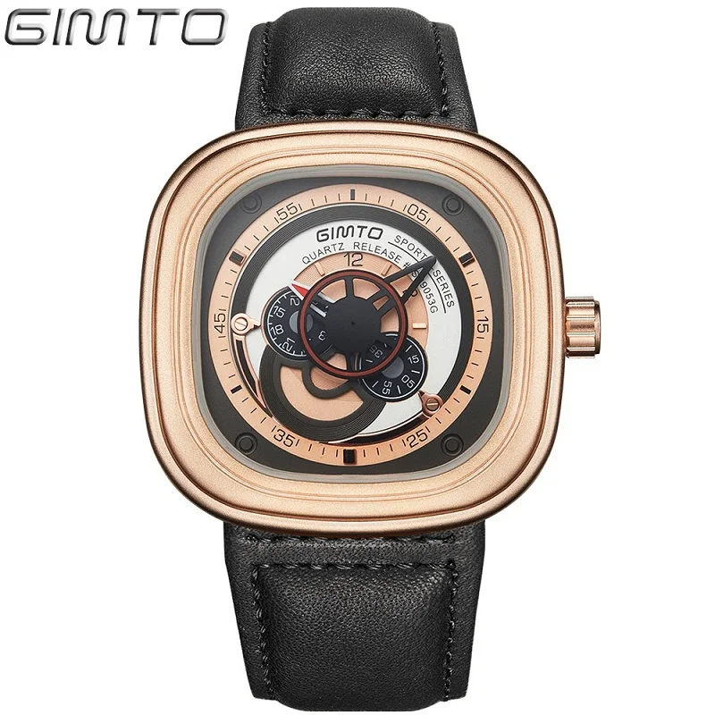 Prix pour GIMTO Sport Montres Hommes Quartz Montre Étanche Reloj Hombre Hommes En Cuir Hommes de Montres Top Marque De Luxe Relogio Masculino Prix pour GIMTO Sport Montres Hommes Quartz Montre Étanche Reloj Hombre Hommes En Cuir Hommes de Montres Top Marque De Luxe Relogio Masculino