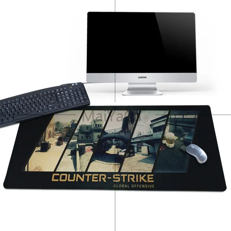 MaiYaCa дизайн счетчика Strike CSGO клавиатуры резиновый игровой коврик для мыши Настольный коврик Хорошее качество блокировка края большой игровой коврик для мыши