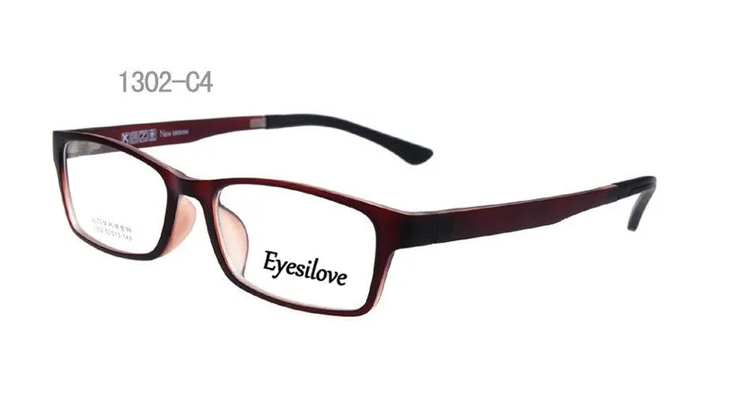 brown Eyesilove ультра легкий TR90 цветные оправы для очков из Для женщин Для мужчин Прозрачные Линзы для очков маленькие оправы и очки Oculos de grau gafas 1302 - Цвет оправы: brown