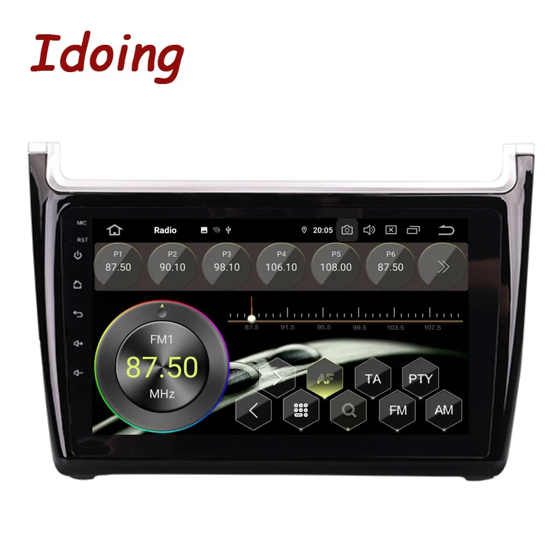 Top Idoing 9" 2.5D IPS Car Android 9.0 Radio Multimedia Player For VOLKSWAGEN/VWPolo 2011-2015 PX5 Octa Core 4G+64G GPS Navigation 2