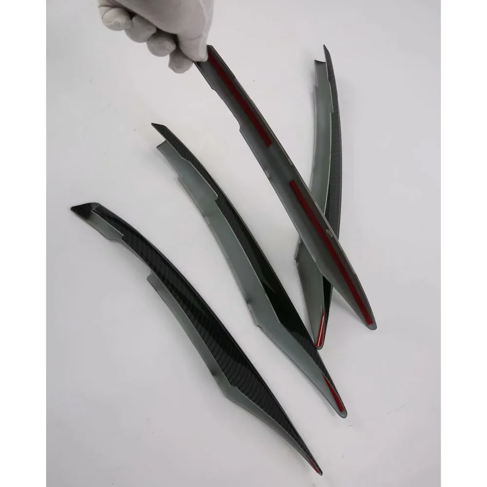 Carbon fiber style Front Fog lamps eyebrow Cover Trims For Mercedes-Benz A-Class Auto Accessories