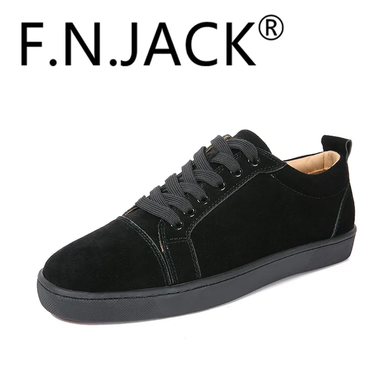 FNJACK/модные туфли на плоской подошве разноцветные замшевые кроссовки