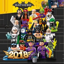 Single Super Hero BATMAN MOVIE Series Figure Jor-El Batgirl Zan Jayna General Zod Black Canary building blocks toy for children