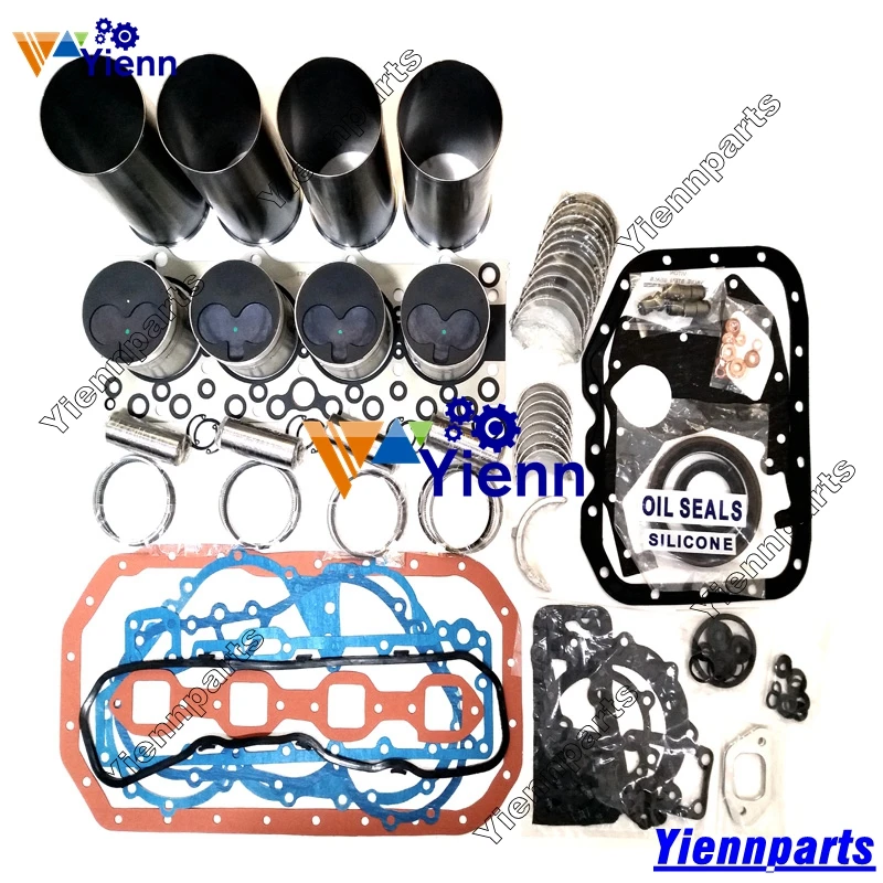 For ISUZU 4BD2 Overhaul Rebuild Kit Piston Ring Gasket Bearing Valve