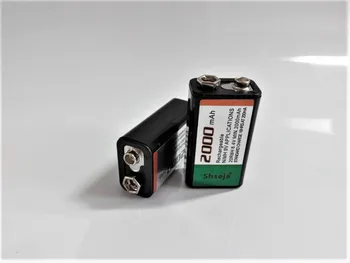 

Large-capacity 2000mAh 9V rechargeable battery 9 volt Ni-MH battery for Microphone 18650 10440 14500 CR123A 9V Charger