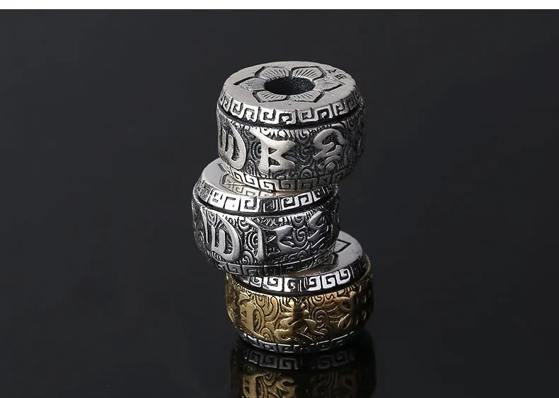 SILVER-OM-BEAD013E