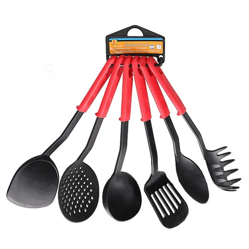 Brand New Creative 6 Piece Black Nylon Kitchen Tool Set Cooking Tools