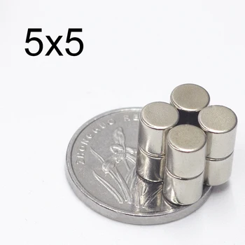 

20/50/100/200/500Pcs Neodymium Magnet 5mm x 5mm N35 NdFeB Small Round Super Powerful Strong Permanent Magnetic imanes Disc 5x5