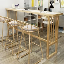 Скандинавский стол для Марбл-бара из кованого железа, красный высокий стол для дома, гостиной, перегородки, Простой Современный барный стул