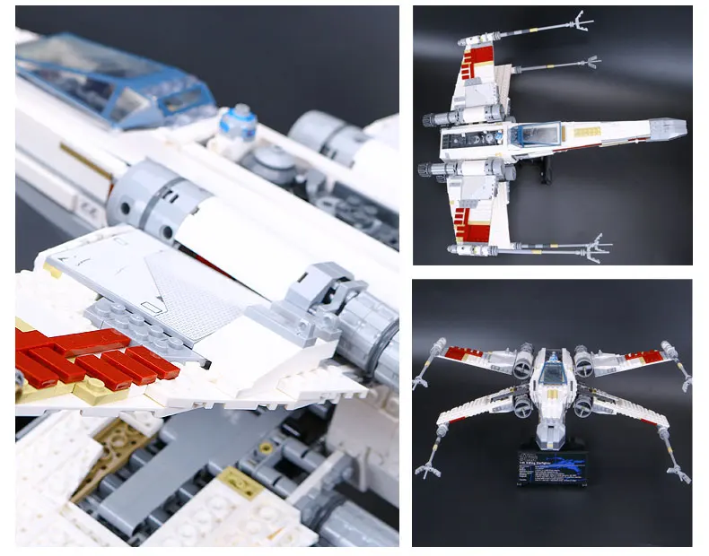 05039 Модель star войны UCS Rebel красный пять X wing Звездный истребитель совместим с 10240 Строительные кирпичи рождественские Наборы игрушки для детей, подарок