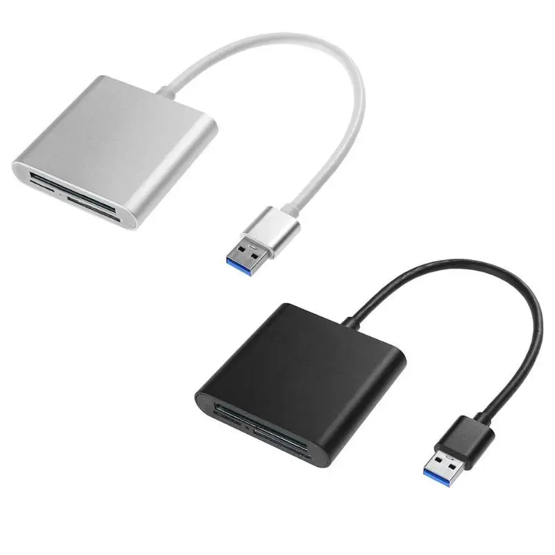 

Aluminum Alloy Memory Card Readers USB 3.0 to Multi-in-1 CF SD TF for Micro SD Card External Ultra High Speed Card Reader for PC