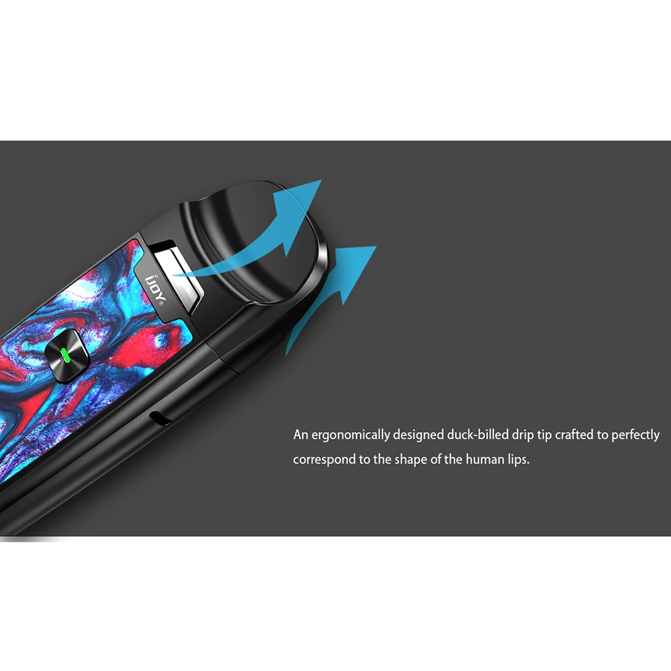 Оригинальный IJOY AI EVO полимерный Pod Vape Kit 1100 мАч с картриджем 2 8 мл и максимальной