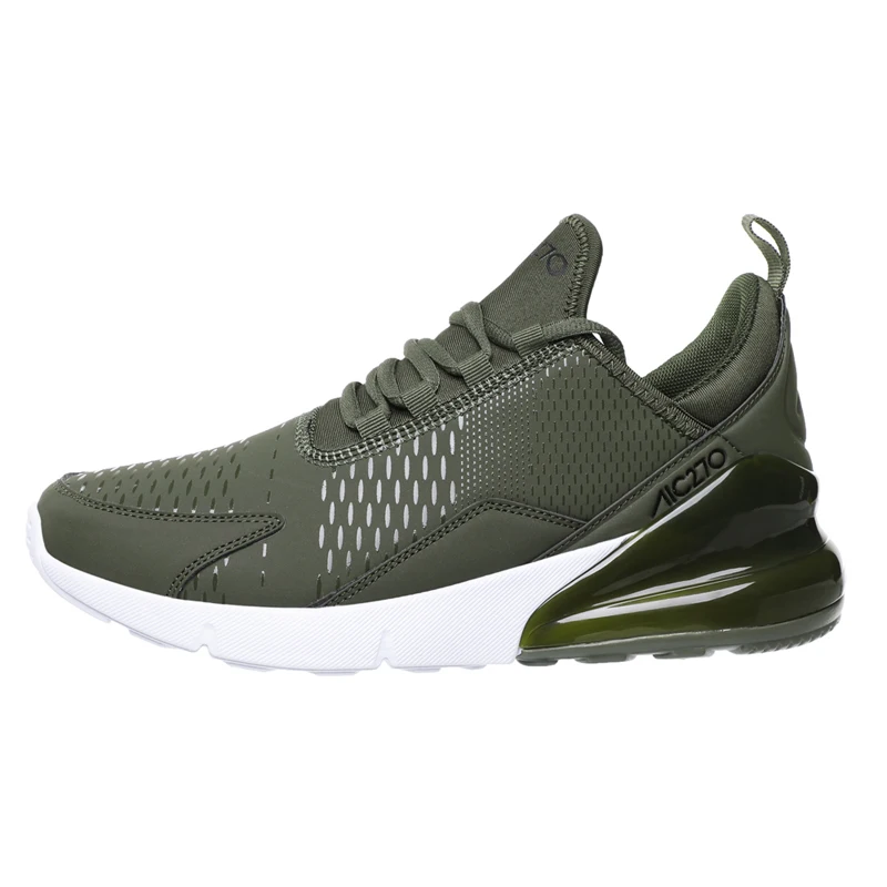 Мужская Спортивная обувь, брендовые кроссовки для бега, дышащие, zapatillas hombre Deportiva 270, Высококачественная Мужская обувь, кроссовки для тренировок - Цвет: G39 Green