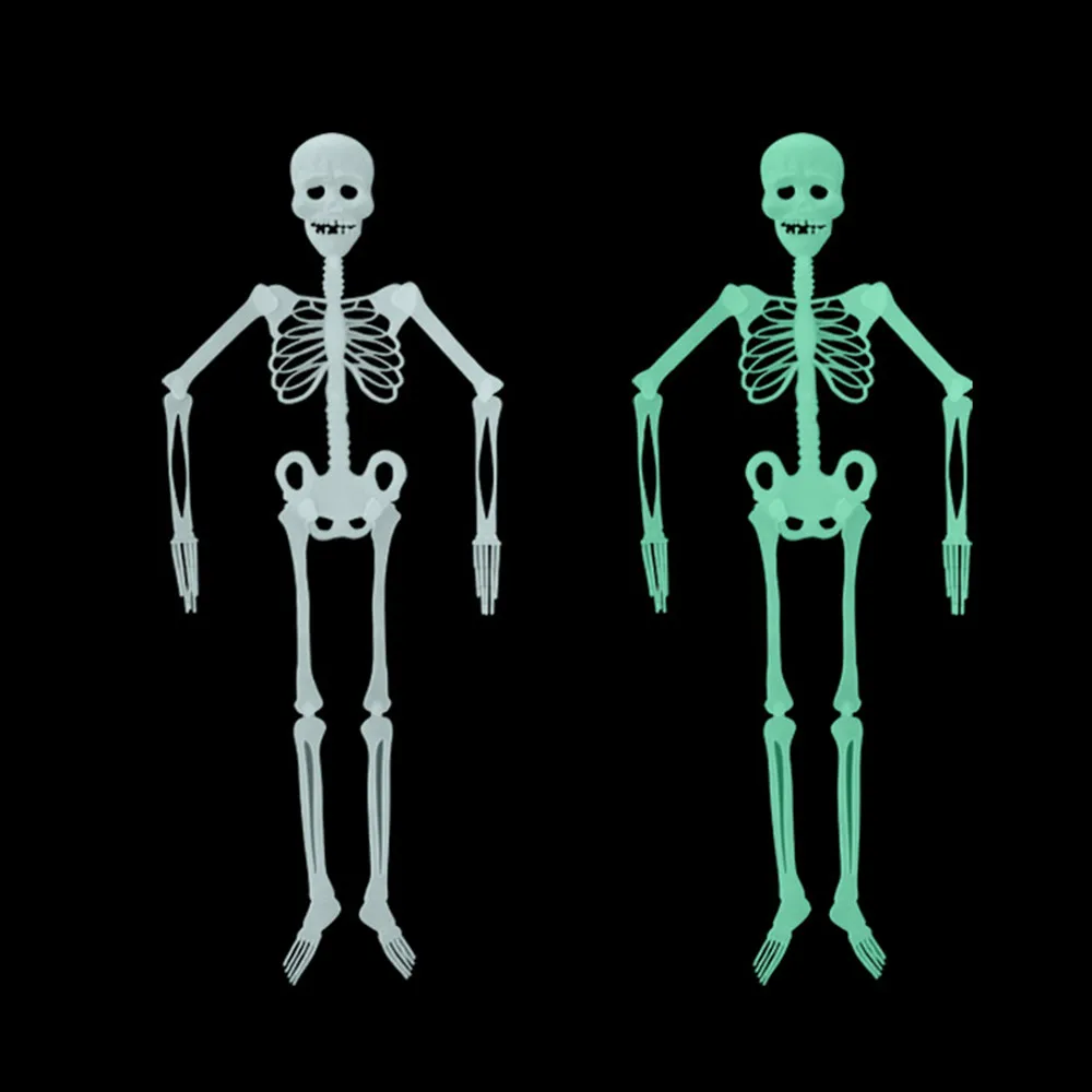 Popular Halloween Props Luminous Human Skeleton Hanging Decoration Outdoor Party