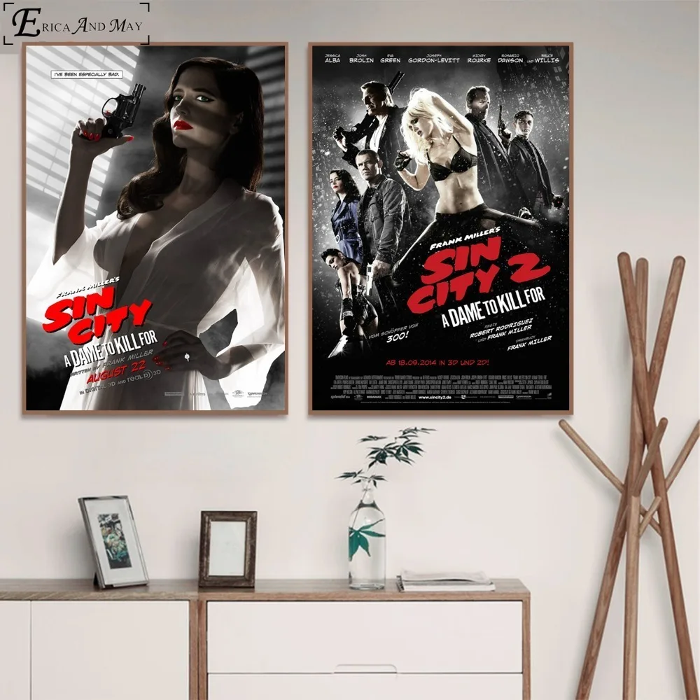 Sin City 2 фильм Сексуальная Eva зеленая печать на холсте Современная живопись плакаты настенные художественные картины для украшения гостиной без рамки