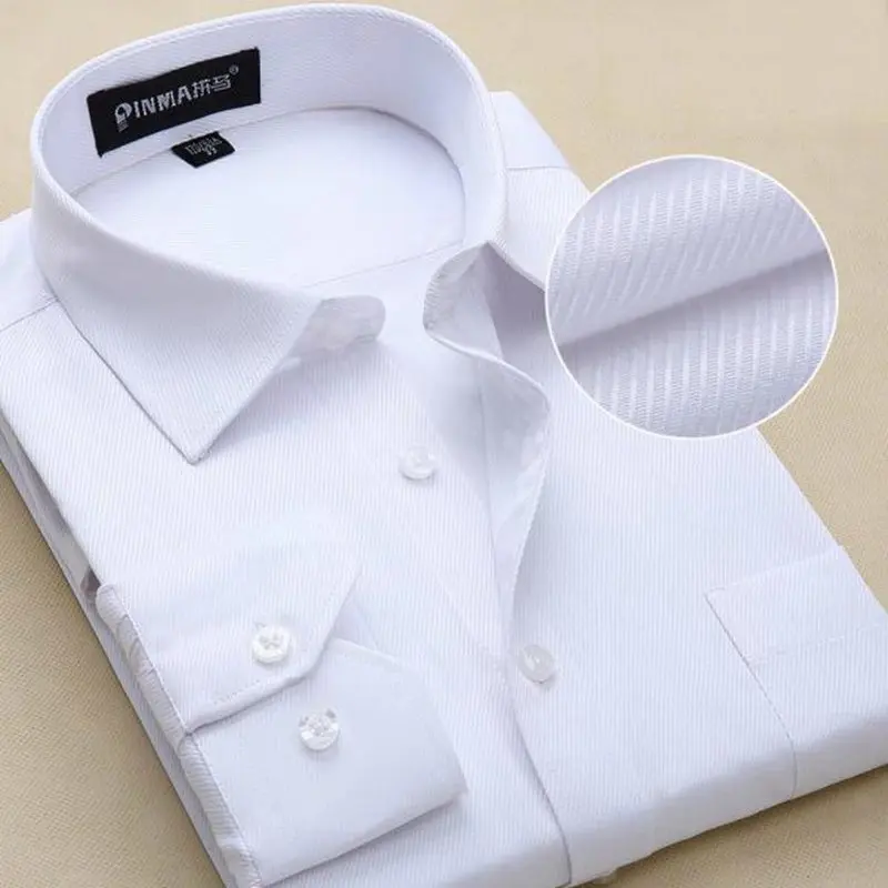 2017-New-Design-Twill-Cotton-Pure-Color-White-Business-Formal-Dress-Shirts-Men-Fashion-Long-Sleeve (1)