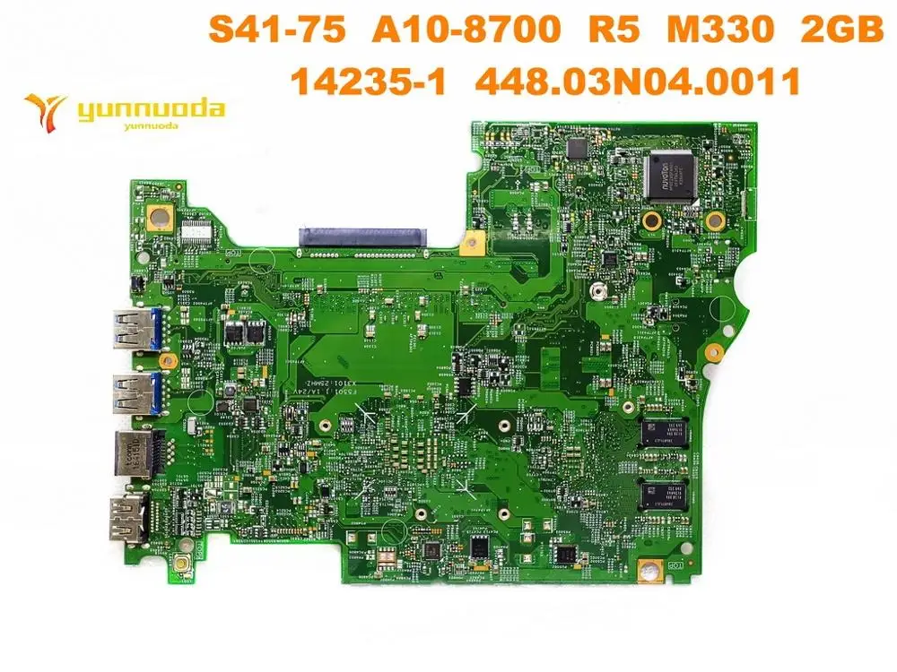 Buy  Original for Lenovo S41-75 laptop motherboard S41-75 A10-8700 R5 M330 2GB 14235-1 448.03N04.0011 te