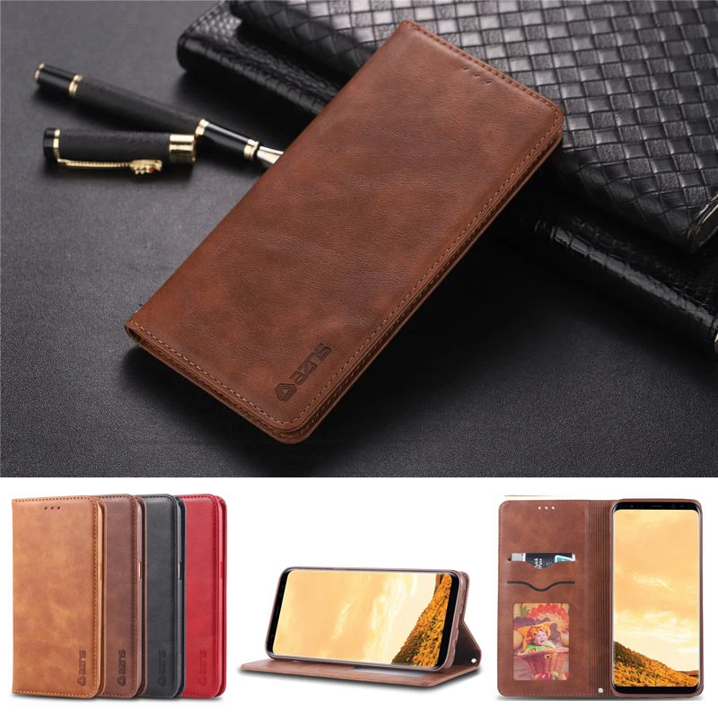 

Cases For Samsung Galaxy Note 5 Flip Case Cover Luxury Magnetic Vintage With Card Slot Leather Phone Bags For GALAXY Note5 Coque