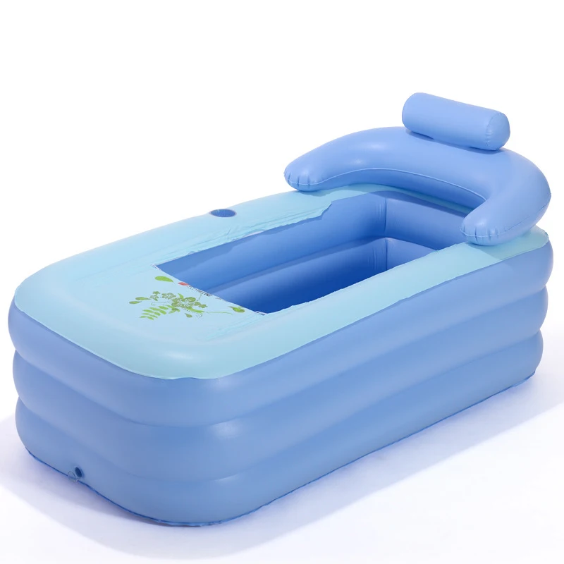 

2019 Creative PVC Folding Portable Bathtub for Adults Inflatable Bath Bathtub Inflatable Deflation Pump Adult Bathtub Furnishing