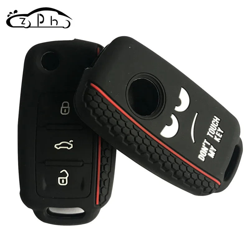 Силиконовый чехол без ключа для VW Caddy Golf Jetta Polo Passat Scirocco Tiguan Skoda Octavia Seat|Футляр