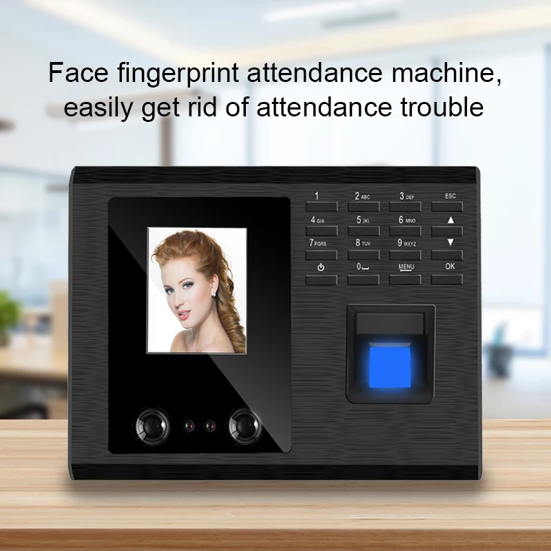 

OULET Facial Recognition Time Attendance Fingerprint Attendance System USB Time Clock Recorder Employee Machine For Office