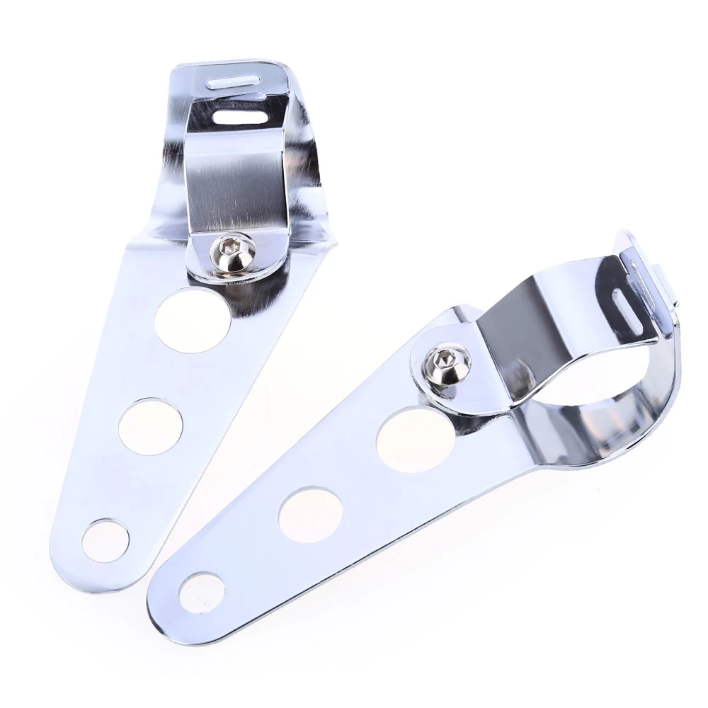 VicTsing 1 Pair Universal 31 - 37MM Motorcycle Headlight Mount Bracket Motorbike Fork Motorcycle Headlight Mount for Honda etc   (7)