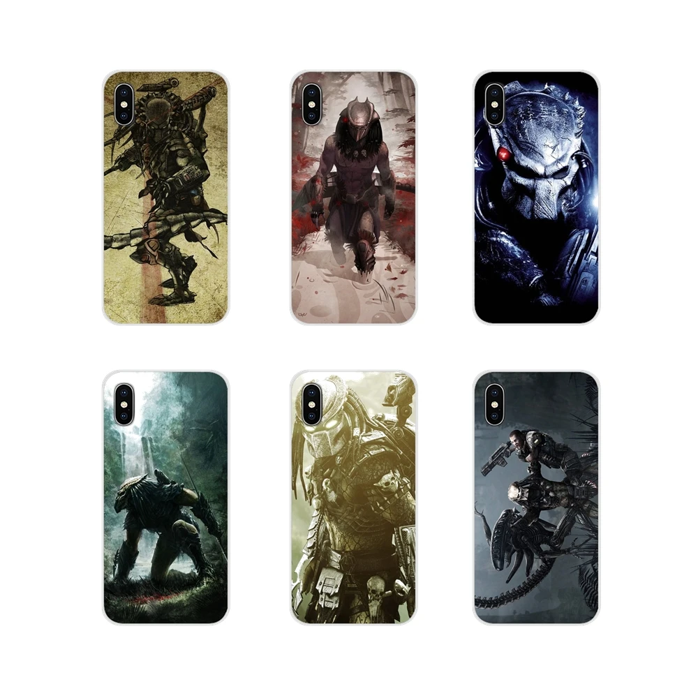 For Xiaomi Mi4 Mi5 Mi5S Mi6 Mi A1 A2 5X 6X 8 9 Lite SE Pro Max Mix 2 3 2S Alien VS Predator Hunter Transparent Clear TPU Case | Мобильные