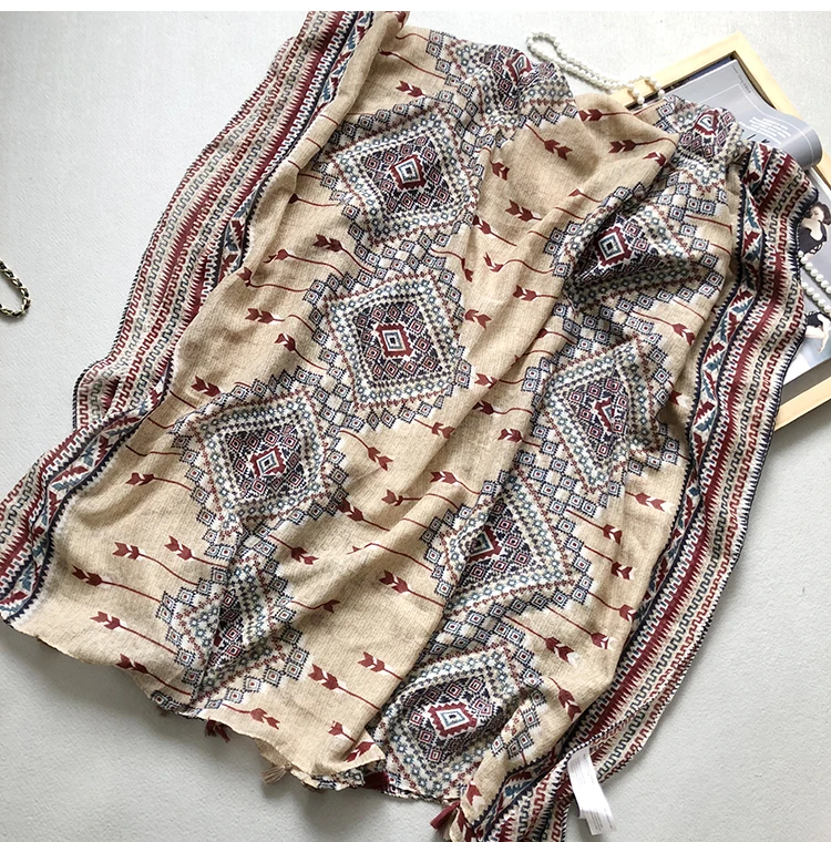 Marte& Joven геометрический принт Весна/Осень Теплые шарфы шаль для женщин модные хаки/розовый негабаритных одеяло шарф пашмины