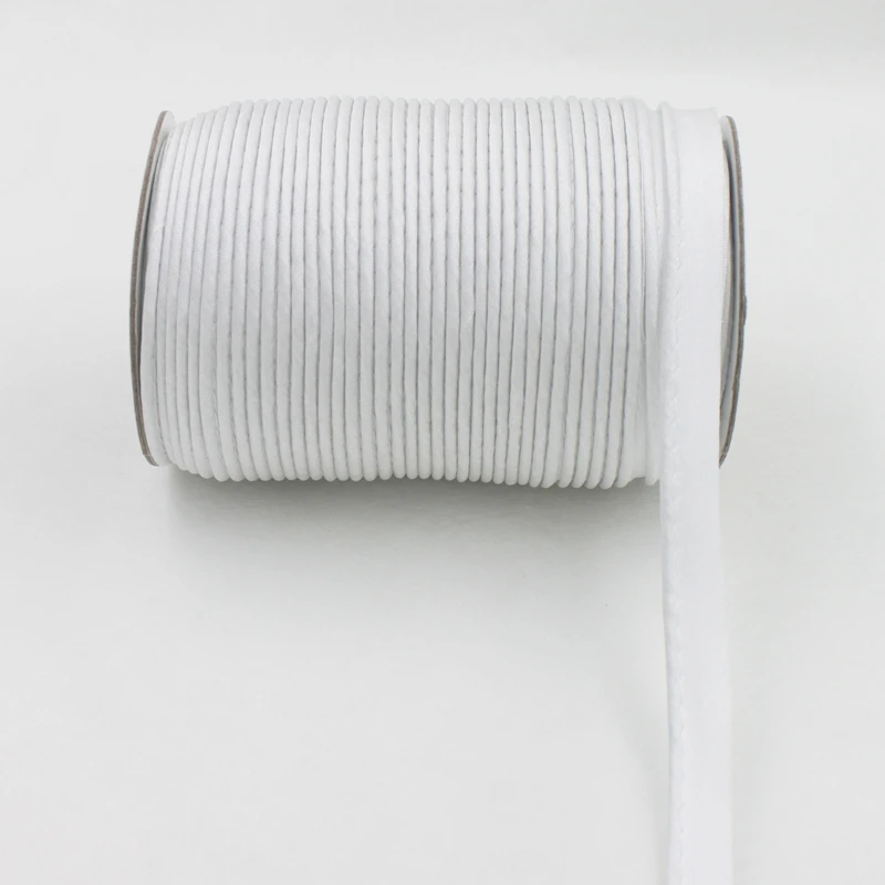 Polyester 1/2"(12mm) Piping Bias Cord Tape Bias Binding For DIY Garment Sewing And Trimming 25yard/roll polyester ribbon sewing ribbon fabric craft supplies