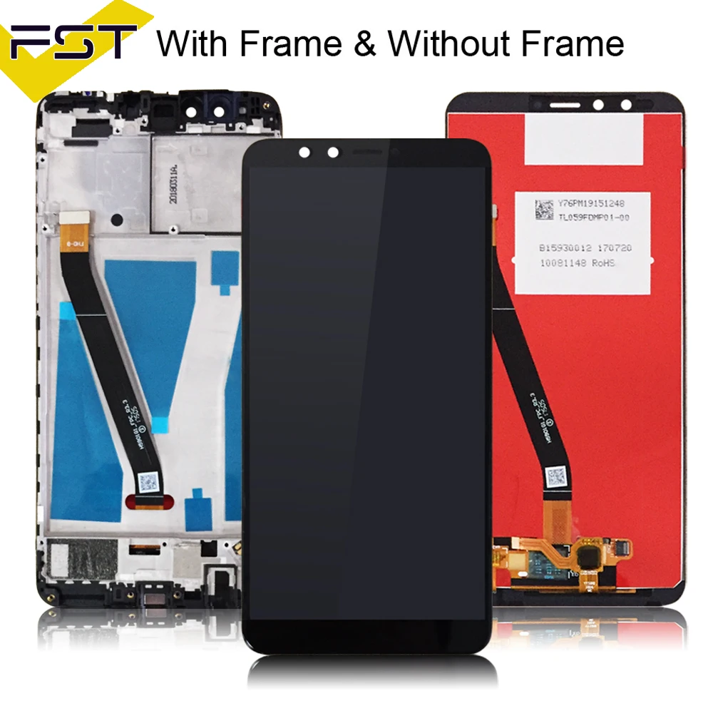For Huawei Y9 2018 LCD Display And Touch Screen Digitizer With Frame 5 
