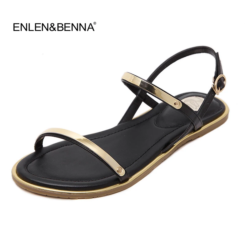 

2018 New Arrival Famous luxury Brand womens shoes sandals T-Strap ladies flat sandals shoes Summer Beach sandals flip flops