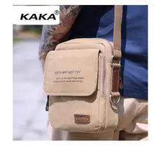 Brand KAKA Men’s Messenger bag Camvas Vintage Bolsas Male crossbody bags brand famous Shoulder Bag Men Day Pack handbag