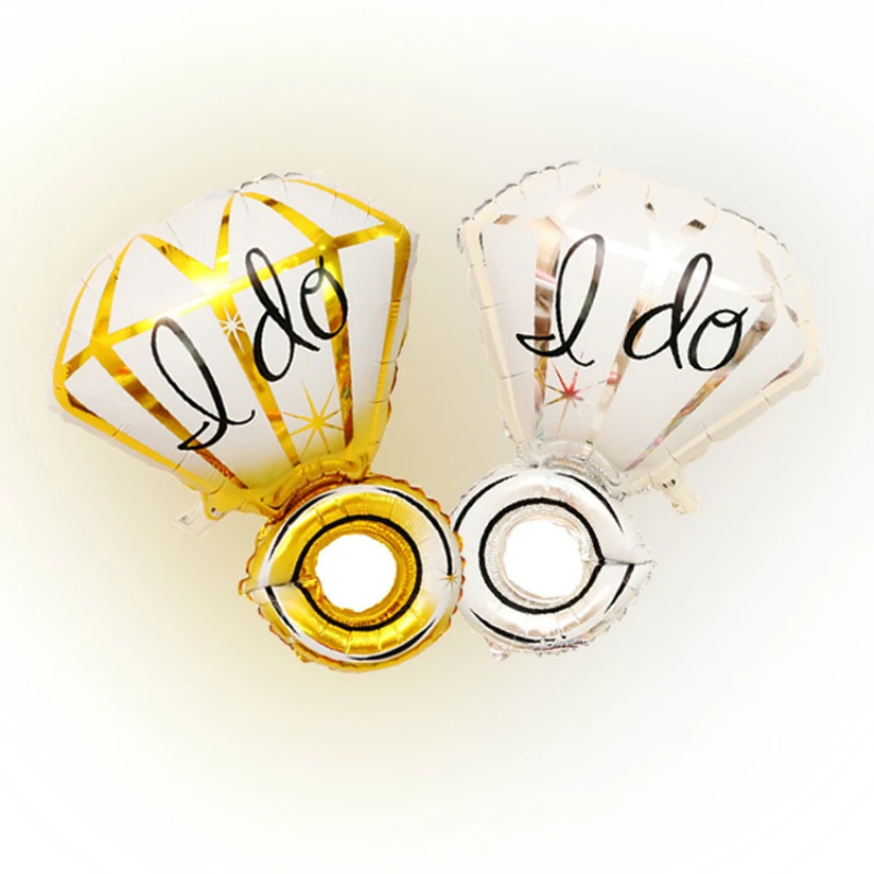Кольцо с бриллиантами, Свадебный декор для невесты, воздушные шары для влюбленных, фольгированный шар на День святого Валентина, свадебный подарок, вечерние товары для невесты, Q