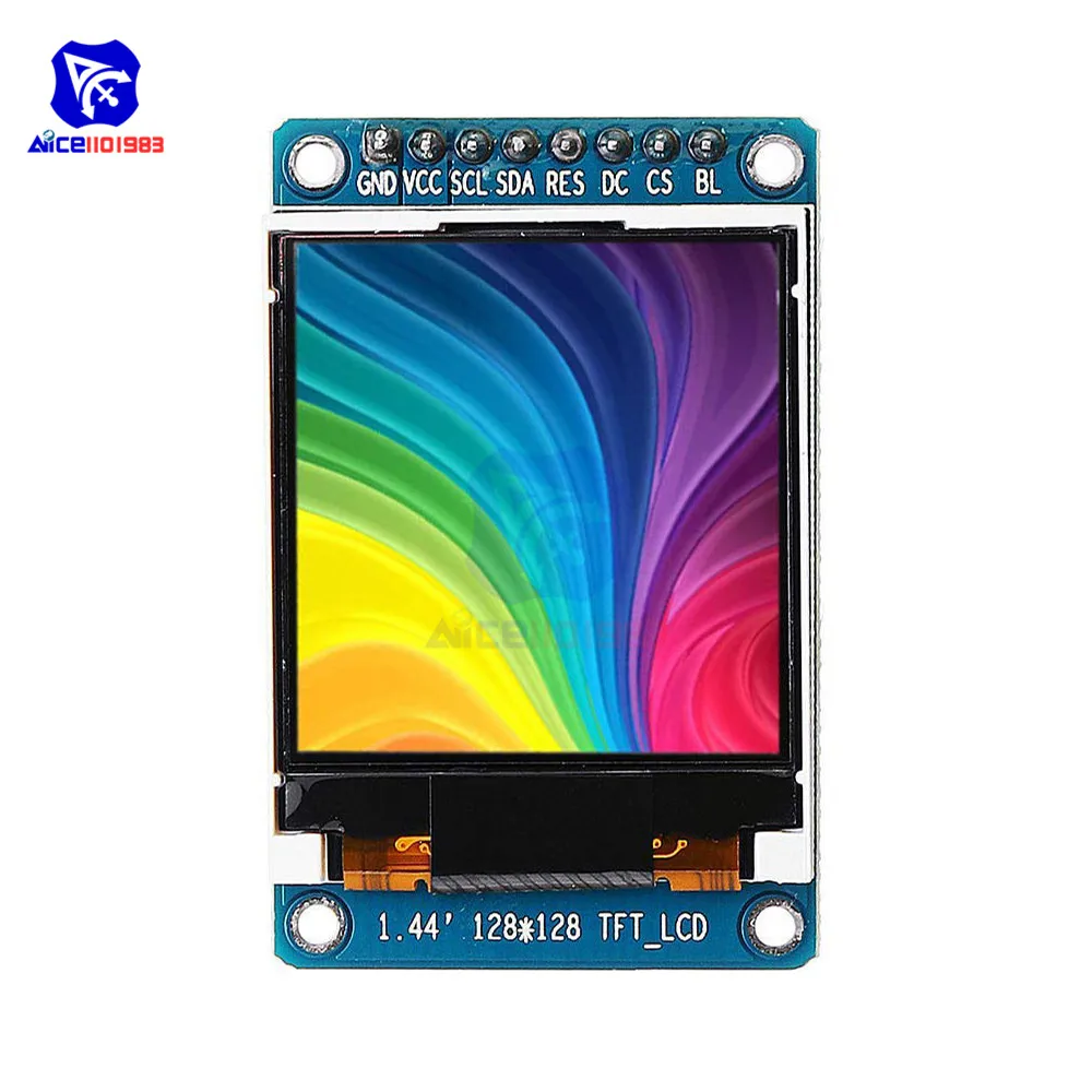 1,44 дюймовый TFT lcd 65 K цветной 128x128 экран дисплея последовательный порт SPI модуль ST7735 для 51 ARM Arduino