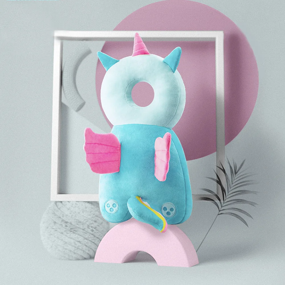 MrY 2019 Hot Selling Cute Drop Resistance Cushion  Cartoon Animal Baby Head Protection Pad Angel Wings Anti-fall Headrest