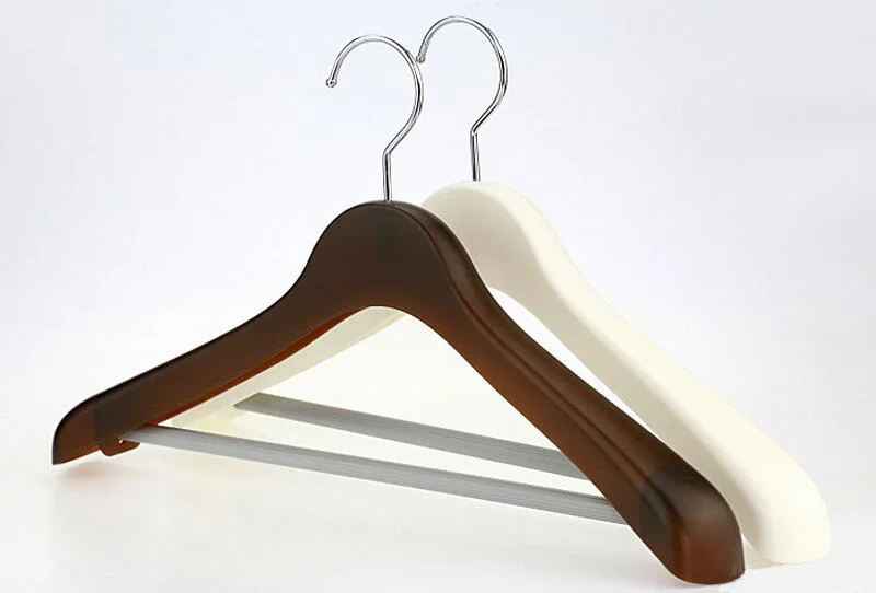 

Luxury Wide Shoulder Plastic Hanger for Coats and Suit. Coffee, White (5 Pieces/ Lot)