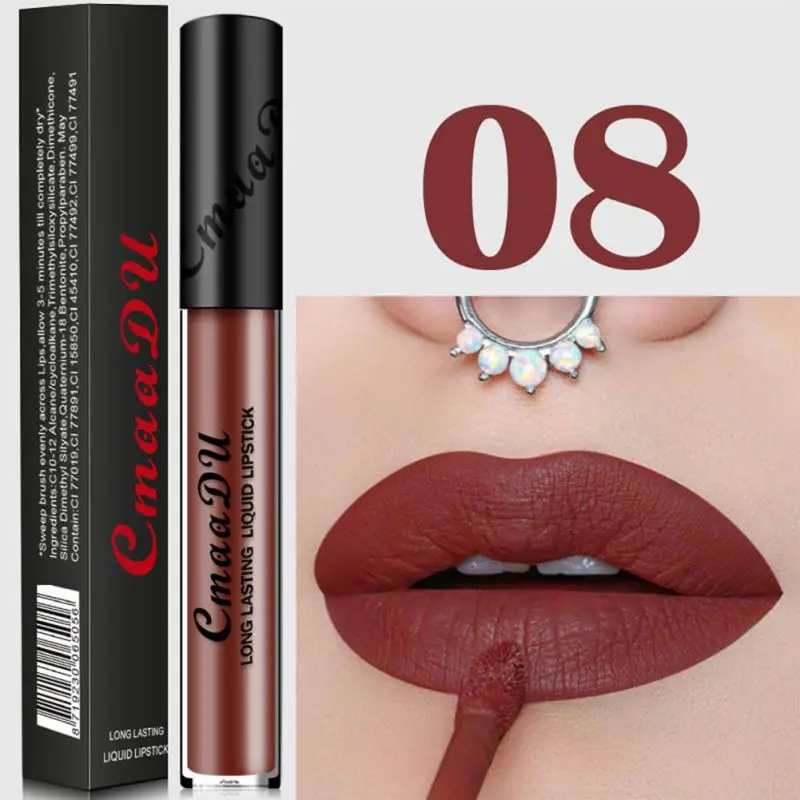 

Sexy Liquid Lipstick Sexy Red Lip Tint Waterproof Velvet Makeup Long Lasting Matte Lipgloss