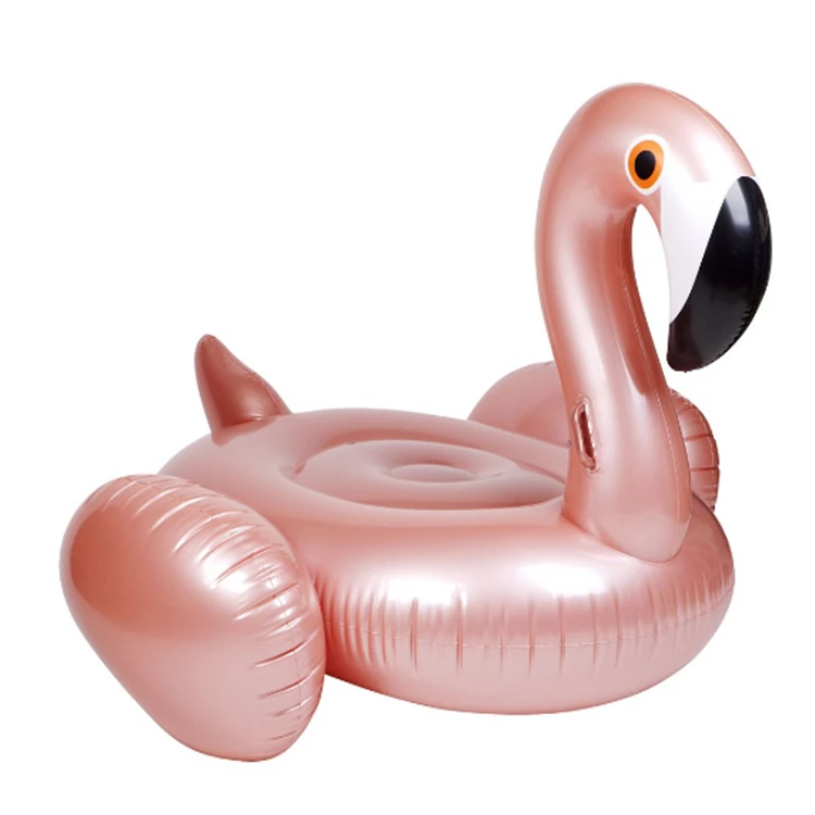 

1.5m pvc rose golden swan inflatable water float rider Summer Lake Swimming Water Lounge pink flamingo Pool float