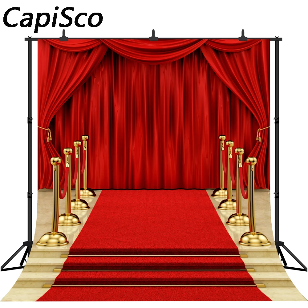 Capisco фотография фон красный ковер сцены золотой веревки vip Роскошная Вечеринка