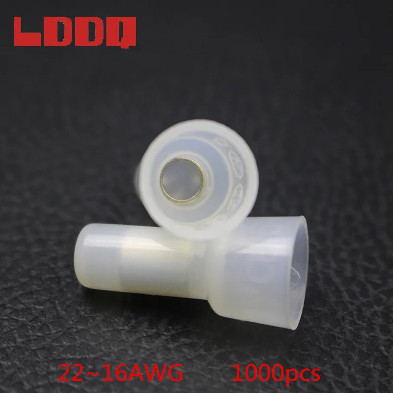 LDDQ 1000pcs Closed End Crimp Caps 22-16AWG Wire Connector Terminals Car Audio Wiring Cap National Standard High Quality | Обустройство