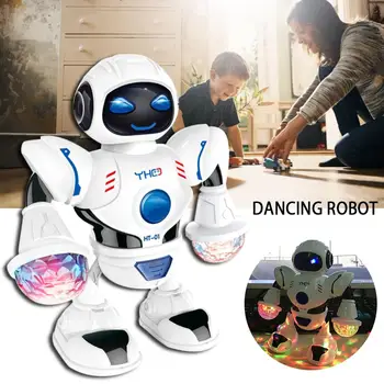 

LED Light Music Dancing Humanoid Electric Robot Toy Children Pet Brinquedos Electronics Jouets Electronique For Boy Kid