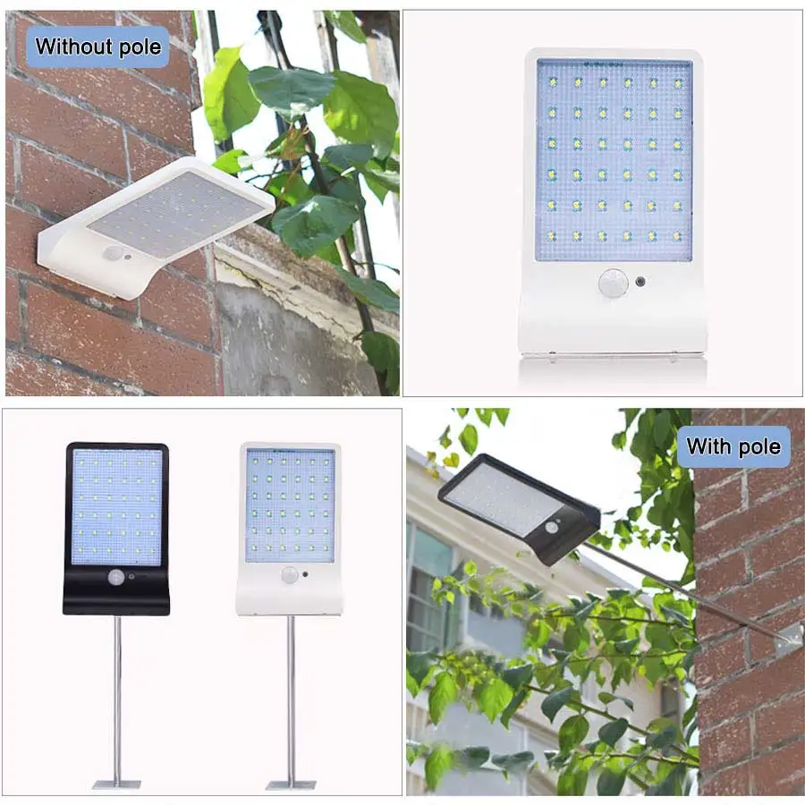 Newest 450LM 48 LED Solar Power Street Light PIR Motion Sensor Lamps Garden Security Lamp Outdoor Street Waterproof Wall Lights solar lamp outdoor