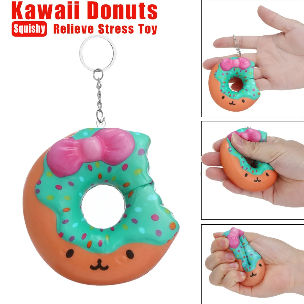 

Squeeze Toys Squishies Lovely Doughnut Cream Slow Rising Cream Scented Stress Relief Toy Decompression Tool 5.25