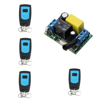

AC 220V 1CH Relay Switch Wireless Remote Control Light Switch Wireless Remote ON/OFF Receiver Transmitter Working Way Can adjust
